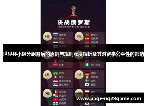世界杯小组分组背后的原则与规则深度解析及其对赛事公平性的影响 世界杯小组分组背后的原则与规则深度解析及其对赛事公平性的影响